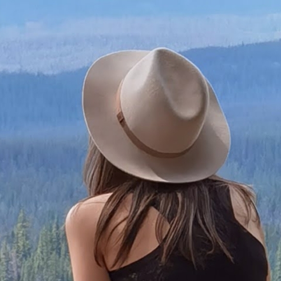 Aritzia Other - Aritzia Wool Alxiliary Beige Brimmed Hat